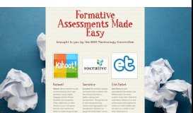 
							         Formative Assessments Made Easy | Smore Newsletters								  
							    
