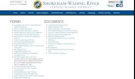 
							         Forms and Documents - Shoreham-Wading River Central School District								  
							    