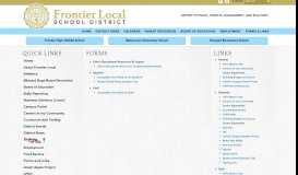 
							         Forms and Link - Frontier Local School District								  
							    