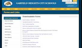 
							         Forms and Links - Garfield Heights City Schools								  
							    
