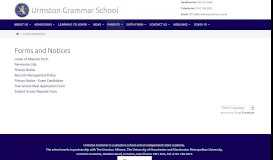 
							         Forms and Notices – Urmston Grammar School								  
							    