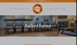 
							         Forms — Atlanta Center for Medicine								  
							    