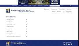 
							         Forms - Butler Area School District								  
							    