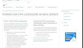 
							         Forms for CPA Licensure in New Jersey - njcpa								  
							    