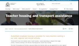 
							         Forms - Housing and Transport - The Department of Education								  
							    