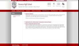 
							         Forms / Important Student Forms - Clarence Central School District								  
							    