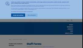 
							         Forms - Intranet - UniSA								  
							    