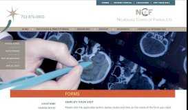 
							         Forms - Neurology Center of Fairfax								  
							    
