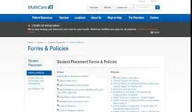 
							         Forms & Policies | MultiCare								  
							    
