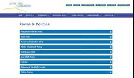 
							         Forms & Policies - Tamalpais Pediatrics								  
							    