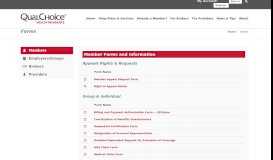 
							         Forms - QualChoice Health Insurance								  
							    