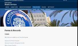 
							         Forms & Records - Health Services | CSUF								  
							    
