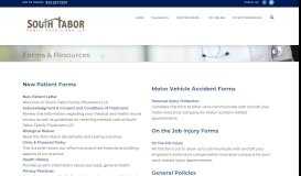 
							         Forms & Resources - South Tabor Family Physicians LLPSouth Tabor ...								  
							    