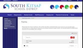 
							         Forms - South Kitsap Schools								  
							    