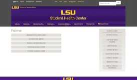 
							         Forms | Student Health Center - Louisiana State University								  
							    