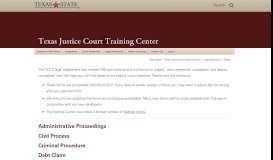 
							         Forms : Texas Justice Court Training Center : Texas State University								  
							    