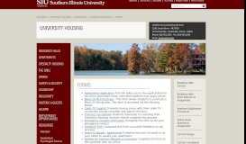 
							         Forms - University Housing - Southern Illinois University								  
							    