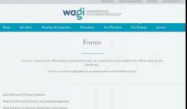 
							         Forms | Washington Gastroenterology								  
							    