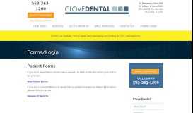 
							         Forms/Login - Clove Dental, Muscatine Dentist, Cosmetic and ...								  
							    