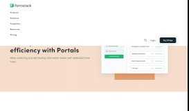 
							         Formstack's Web Portals | Form Sharing for Groups & Teams								  
							    