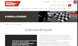 
							         Formula Student - Institution of Mechanical Engineers - IMechE								  
							    