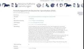 
							         Forschungszentrum Deutscher Sprachatlas (DSA) • Wissenschaftliche ...								  
							    