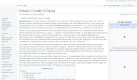 
							         Forsyth County, Georgia - Wikipedia								  
							    