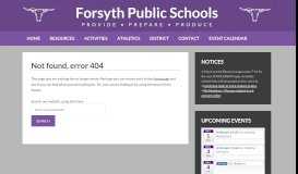 
							         forsyth schools: grades 7-12 student-parent handbook - Forsyth Public ...								  
							    