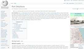 
							         Fort Dearborn - Wikipedia								  
							    