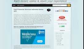 
							         Fort Financial Services (FortFS): how to get $15 free bonus ...								  
							    