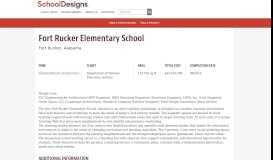 
							         Fort Rucker Elementary School - Project Details - School Designs								  
							    