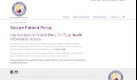 
							         Fort Sanders Perinatal Center Secure Patient Portal								  
							    