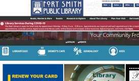 
							         Fort Smith Public Library: Home								  
							    