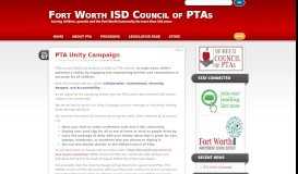 
							         Fort Worth ISD Council of PTAs								  
							    