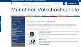 
							         Fortbildungsangebote - Münchner Volkshochschule								  
							    