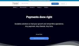 
							         Forte Payment Systems: Simple payment solutions anytime ...								  
							    