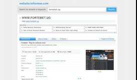 
							         fortebet.ug at WI. Fortebet - Play for millions now!								  
							    