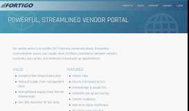 
							         Fortigo Vendor Portal Product - Collaborative Logistics Software								  
							    