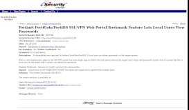 
							         Fortinet FortiGate/FortiOS SSL-VPN Web Portal Bookmark Feature ...								  
							    