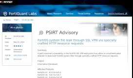 
							         FortiOS system file leak through SSL VPN via specially crafted HTTP ...								  
							    