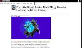 
							         Fortnite Ghost Portal Back Bling: How to Unlock the Ghost Portal ...								  
							    