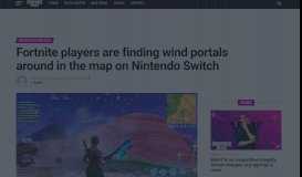 
							         Fortnite players are finding wind portals around in the map on ...								  
							    