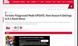 
							         Fortnite Playground Mode UPDATE: New Season 6 Settings in 6.1 ...								  
							    