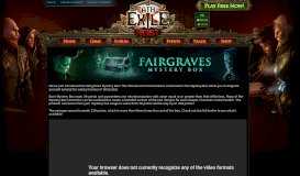 
							         Forum - Announcements - The Fairgraves Mystery Box - Path of Exile								  
							    