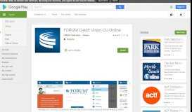 
							         FORUM Credit Union CU Online - Apps on Google Play								  
							    