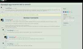 
							         Forum: Password says incorrect but is correct? | DeviantArt								  
							    