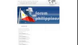 
							         Forum Philippines								  
							    