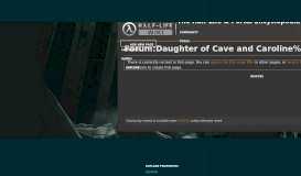 
							         Forum:Daughter of Cave and Caroline? | Half-Life Wiki | FANDOM ...								  
							    