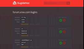 
							         forum.xnxx.com passwords - BugMeNot								  
							    