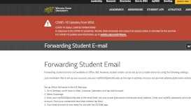 
							         Forwarding Student E-mail - Wichita State University								  
							    